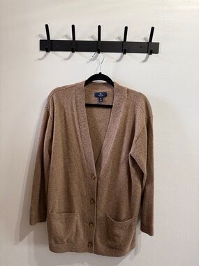 Lands' End Women's Cashmere Crewneck Sweater in Light Brown